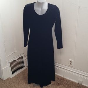 Amanda Smith Dresses Women's Velour Long 14 Black